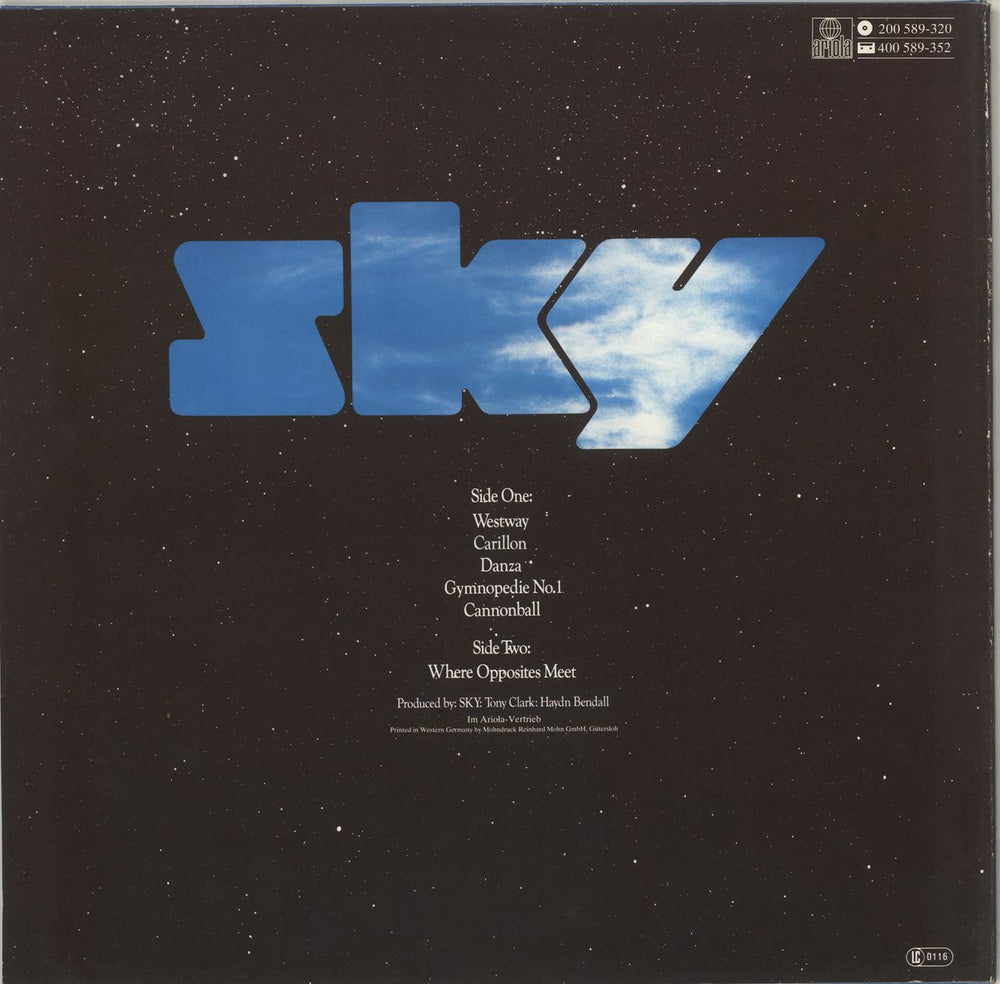 Sky (John Williams) Sky German vinyl LP album (LP record)