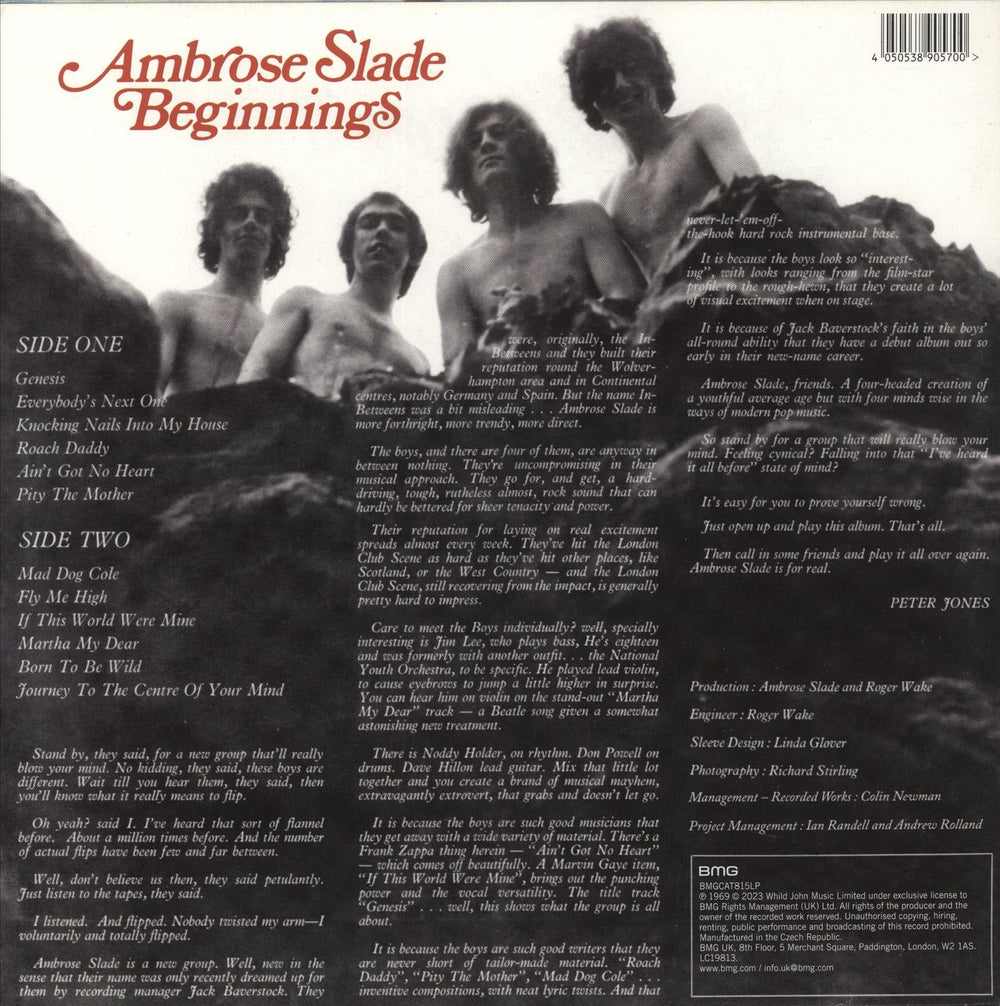 Slade Beginnings - Yellow & Red Splatter Vinyl UK vinyl LP album (LP record) 4050538905700