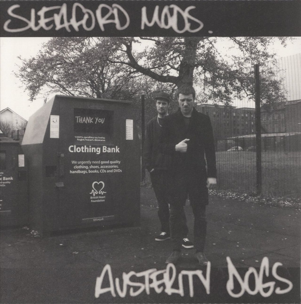 Sleaford Mods Austerity Dogs - Yellow Vinyl - Sealed UK vinyl LP album (LP record) EE004