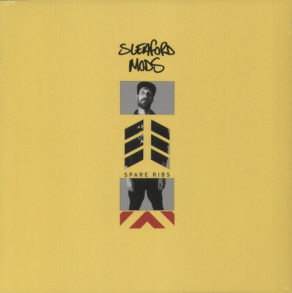 Sleaford Mods Spare Ribs - Orange Vinyl - Autographed Print - Sealed UK vinyl LP album (LP record) RT0197LPE