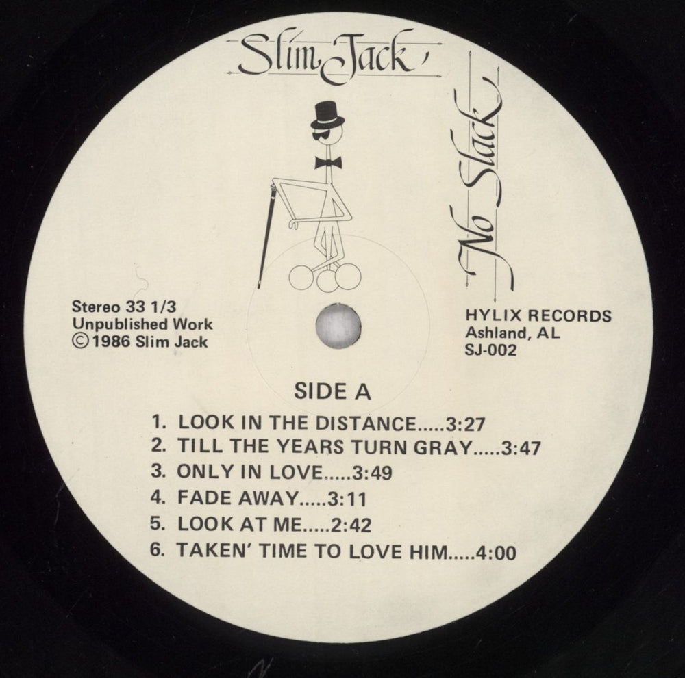 Slim Jack No Slack US vinyl LP album (LP record) 7M8LPNO839052
