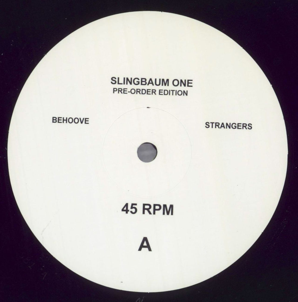 Slingbaum Slingbaum One - Pre Order - EX US 12" vinyl single (12 inch record / Maxi-single) 6NP12SL823351