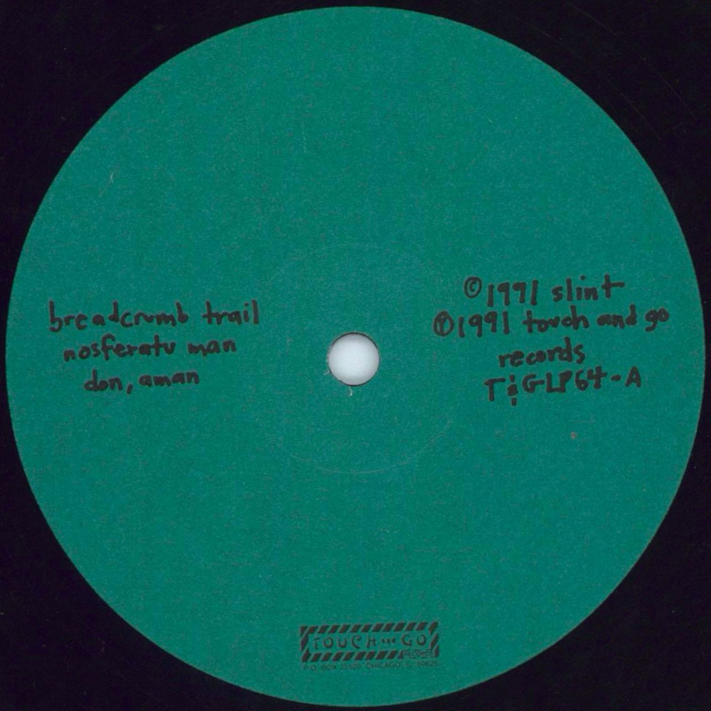 Slint Spiderland - Green label French vinyl LP album (LP record) SN7LPSP808012