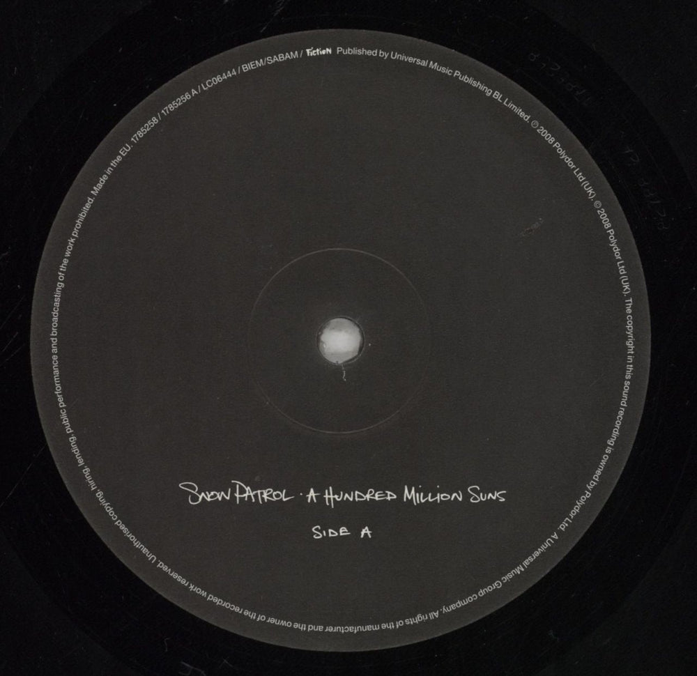 Snow Patrol A Hundred Million Suns UK 2-LP vinyl record set (Double LP Album) OWP2LAH451120