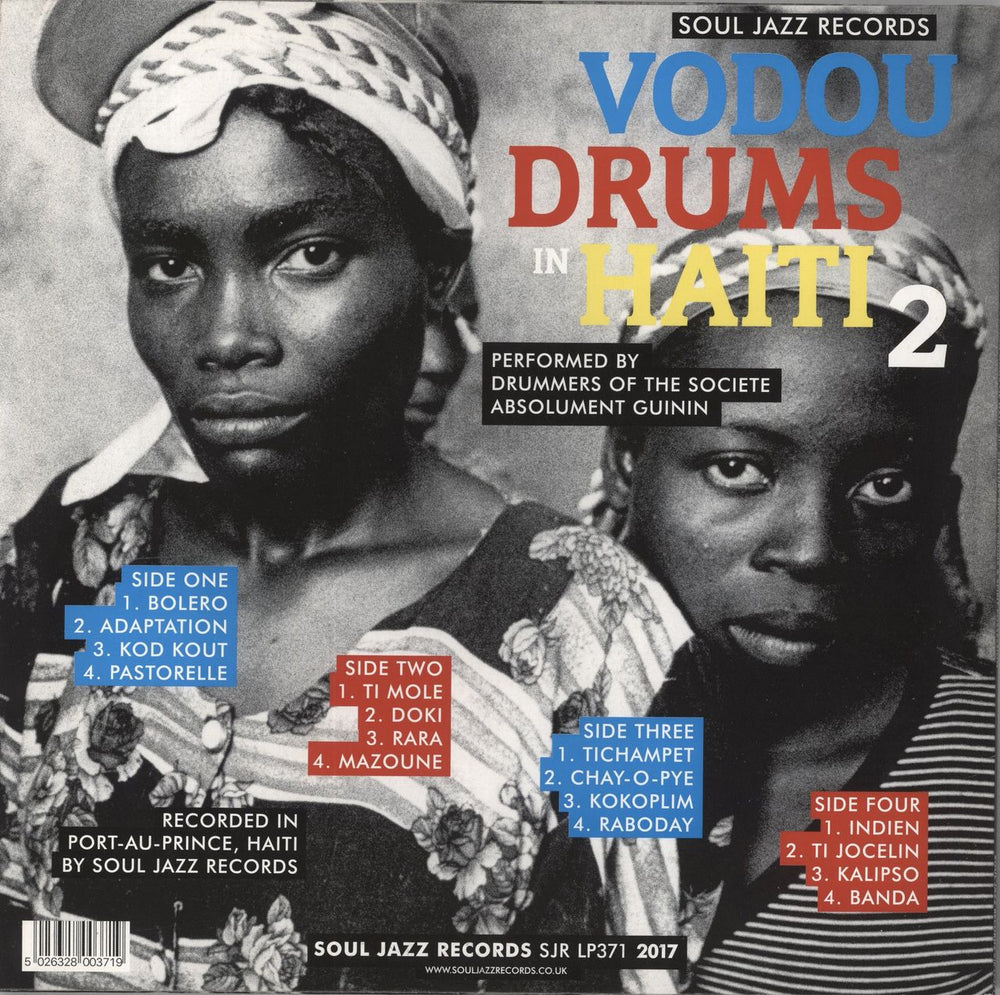 Societe Absolument Guinin Vodou Drums In Haiti 2 [The Living Gods Of Haiti: 21st Century Ritual Drums & Spirit Possession] UK 2-LP vinyl record set (Double LP Album) 5026328003719