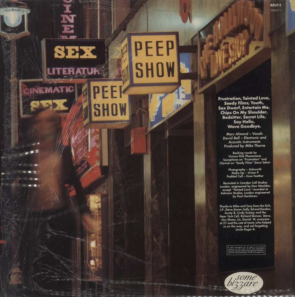 Soft Cell Non-Stop Erotic Cabaret - shrink UK vinyl LP album (LP record)