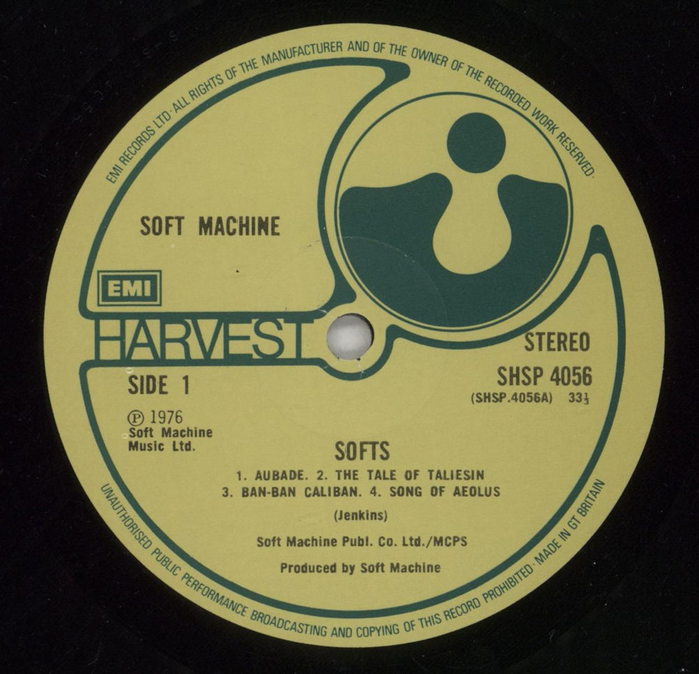 Soft Machine Softs - Factory Sample UK vinyl LP album (LP record) SFTLPSO750345