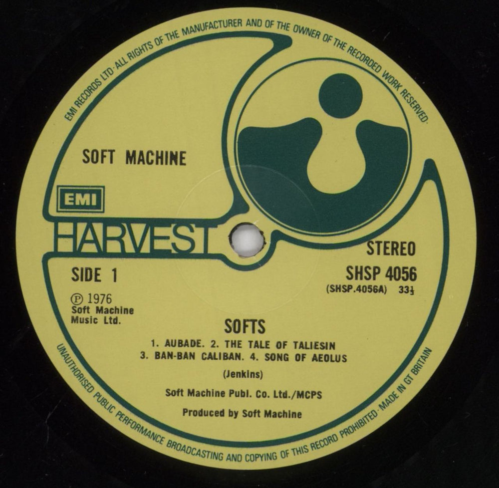 Soft Machine Softs UK vinyl LP album (LP record) SFTLPSO835538