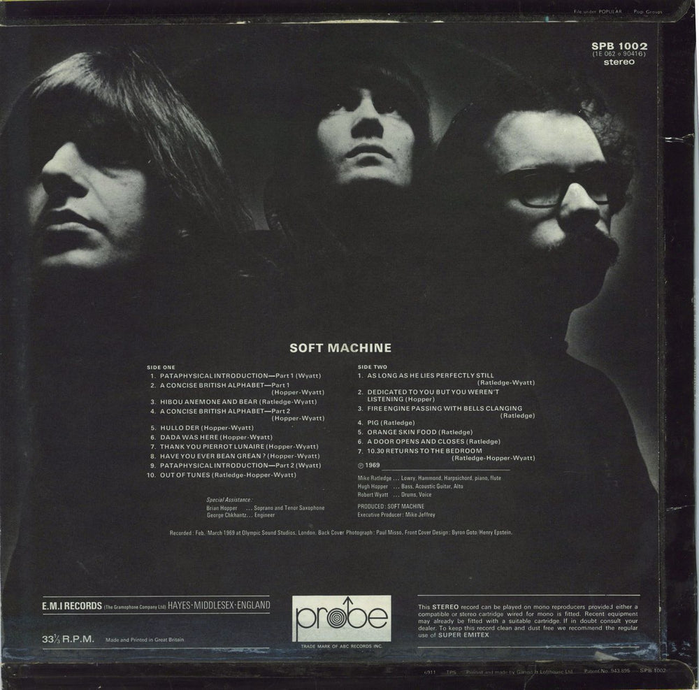 Soft Machine Volume Two - 1st - EX UK vinyl LP album (LP record)