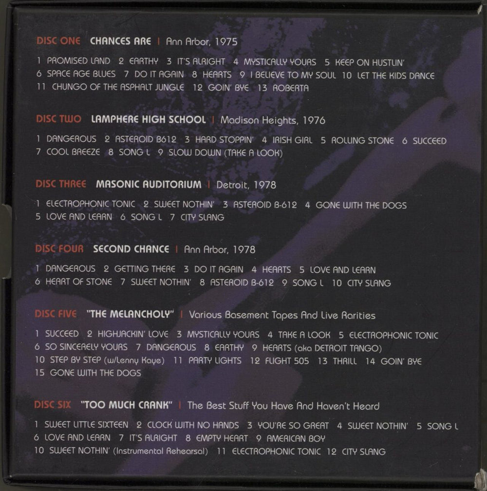 Sonic's Rendezvous Band SRB UK 6-CD album set 823566414728