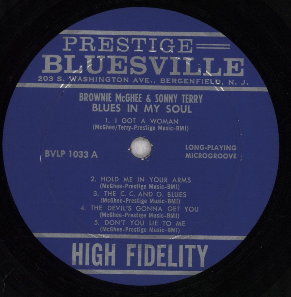 Sonny Terry & Brownie McGhee Blues In My Soul US vinyl LP album (LP record) Y&BLPBL842290