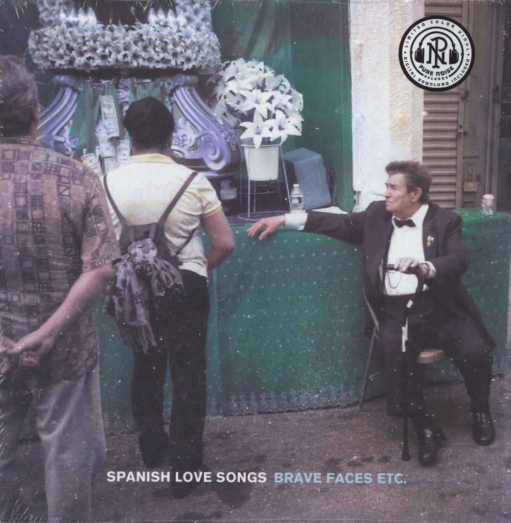 Spanish Love Songs Brave Faces Etc - Electric Blue, Mint Green & Sea Blue Vinyl UK 2-LP vinyl record set (Double LP Album) PNE327