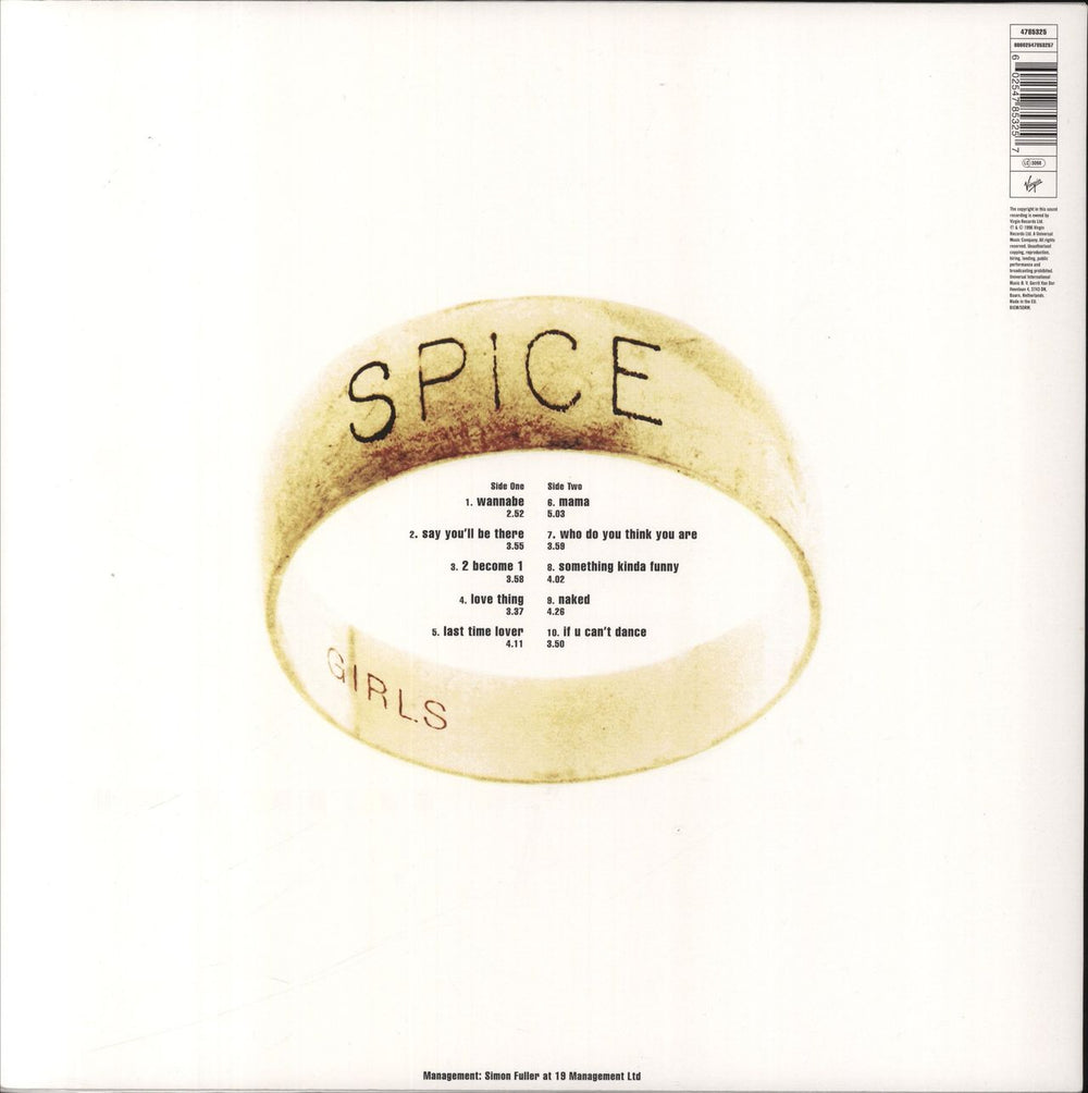 Spice Girls Spice - 180 Gram Vinyl UK vinyl LP album (LP record) 602577949586