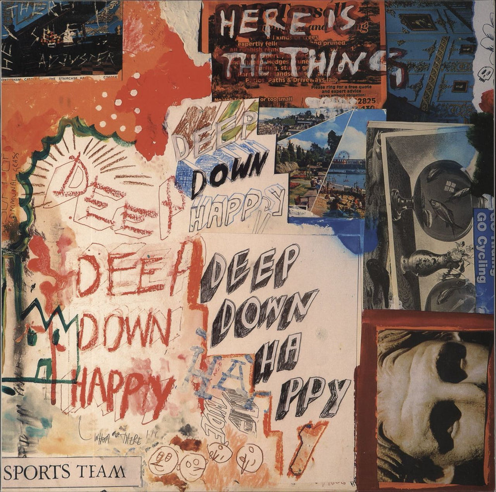 Sports Team Deep Down Happy UK vinyl LP album (LP record) 0869288