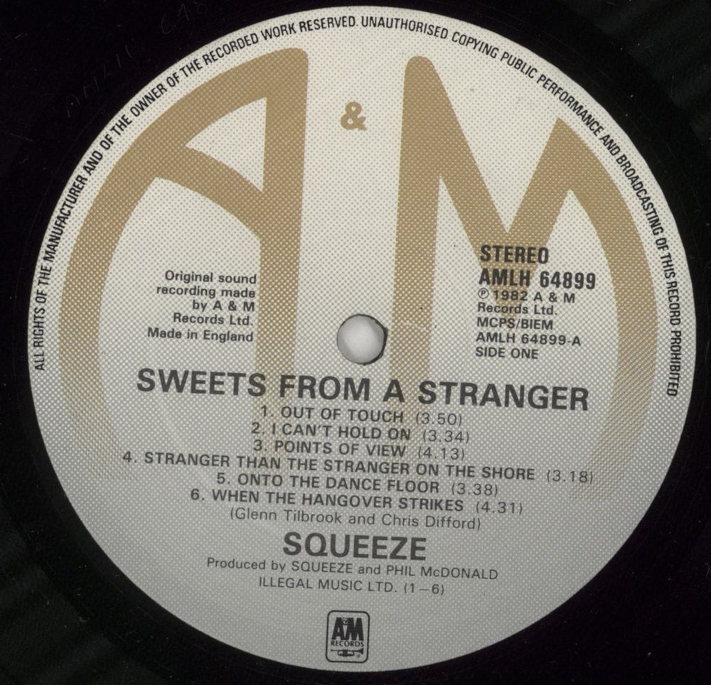 Squeeze Sweets From A Stranger UK vinyl LP album (LP record) SQULPSW316736