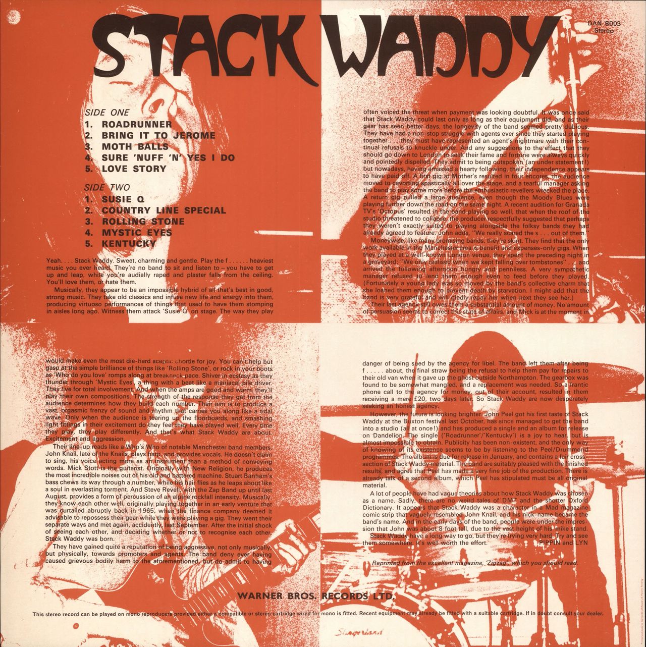 Stack Waddy Stack Waddy UK vinyl LP album (LP record)
