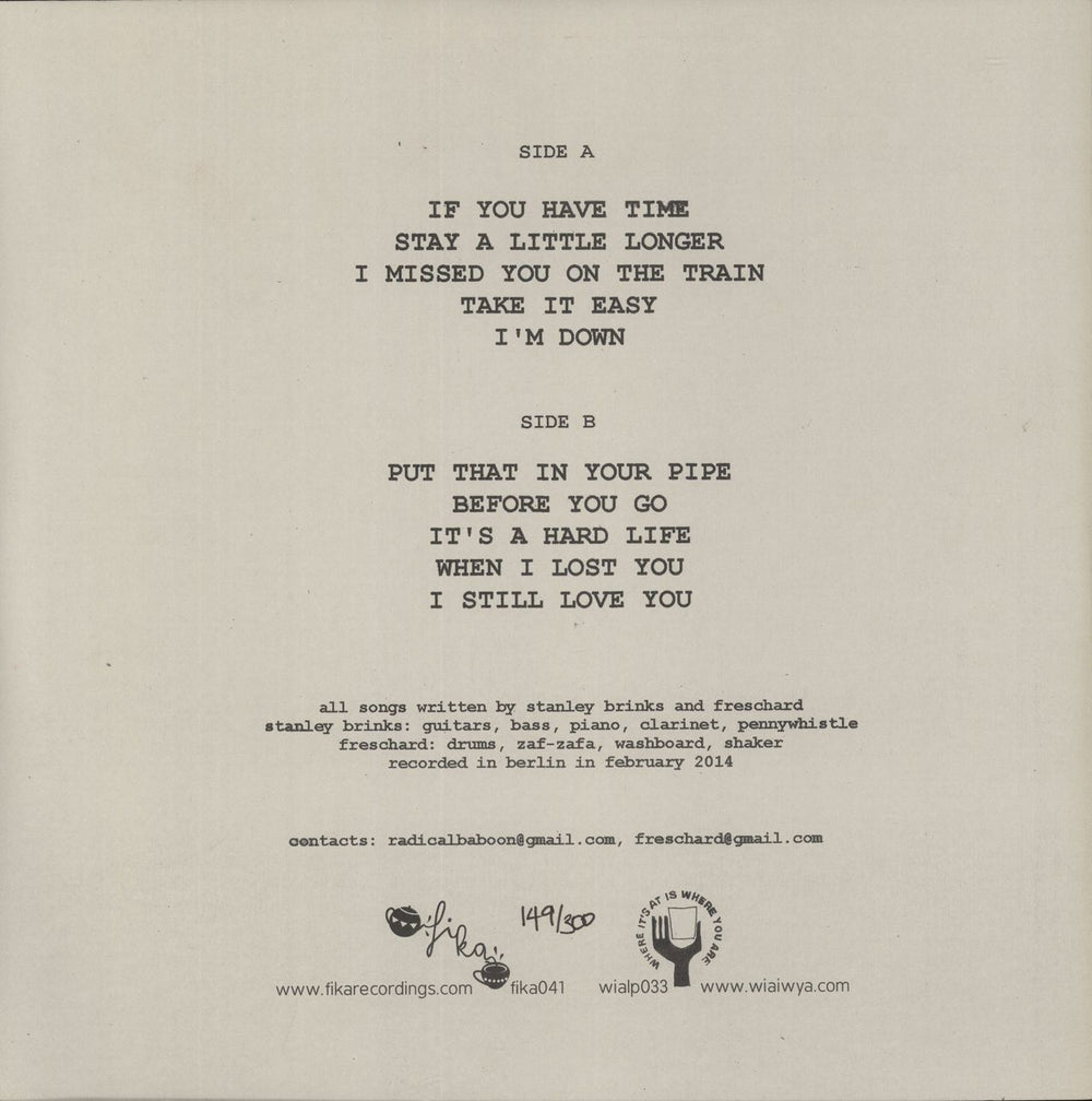 Stanley Brinks Pizza Espresso - Grey Vinyl UK vinyl LP album (LP record)