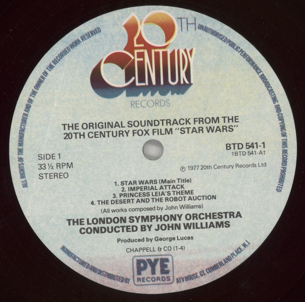 Star Wars Star Wars - Ruby Red Vinyl UK 2-LP vinyl record set (Double LP Album) WRS2LST861427