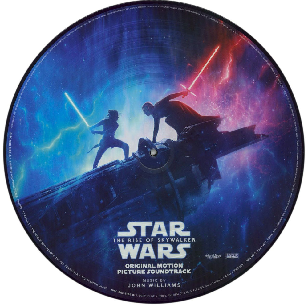 Star Wars The Rise of Skywalker UK picture disc LP (vinyl picture disc album) WRSPDTH868960