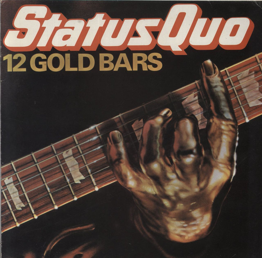 Status Quo 12 Gold Bars Greek vinyl LP album (LP record) 6360179