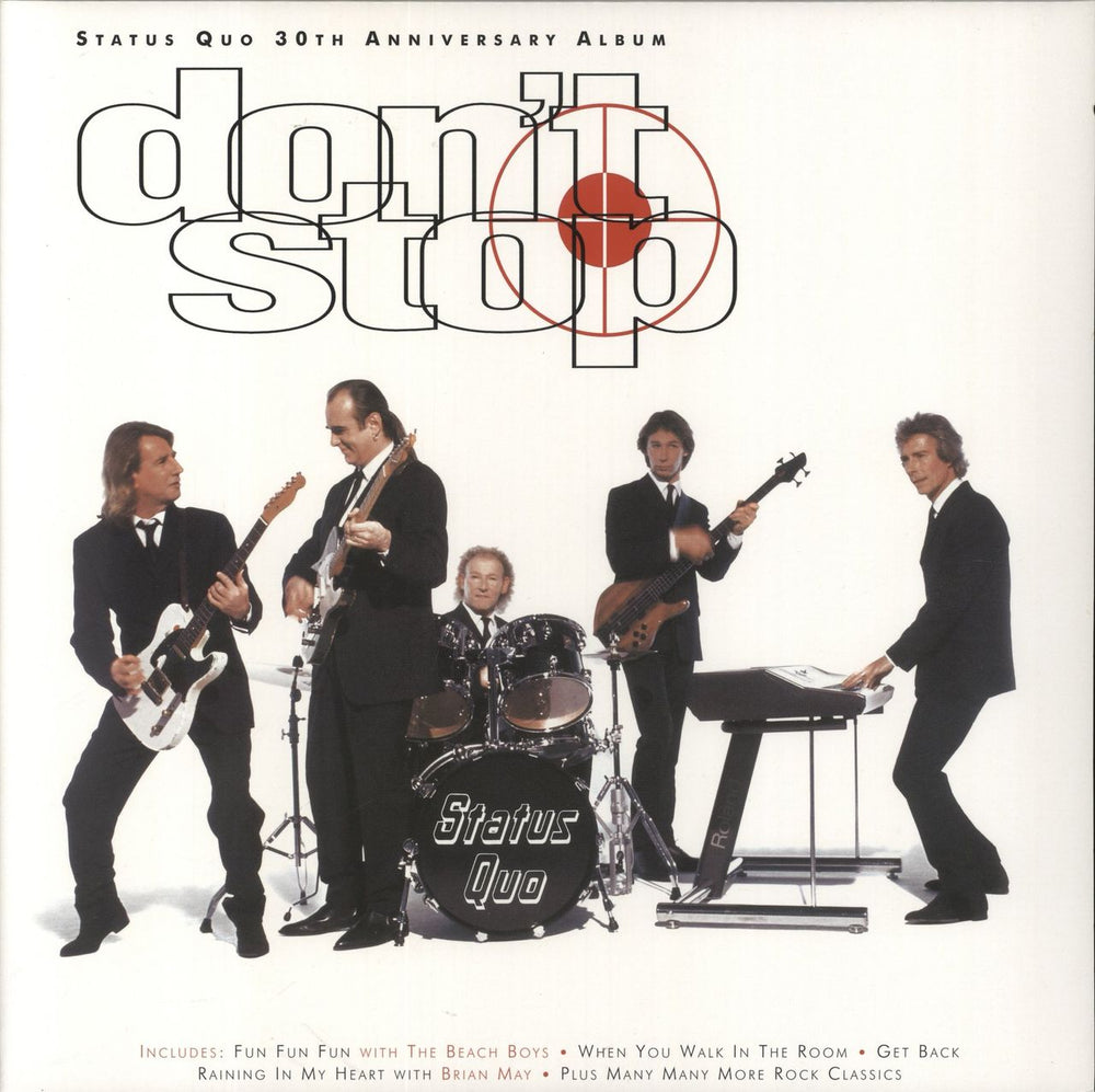 Status Quo Don't Stop - Transparent Heavyweight Vinyl UK 2-LP vinyl record set (Double LP Album) DEMREC208