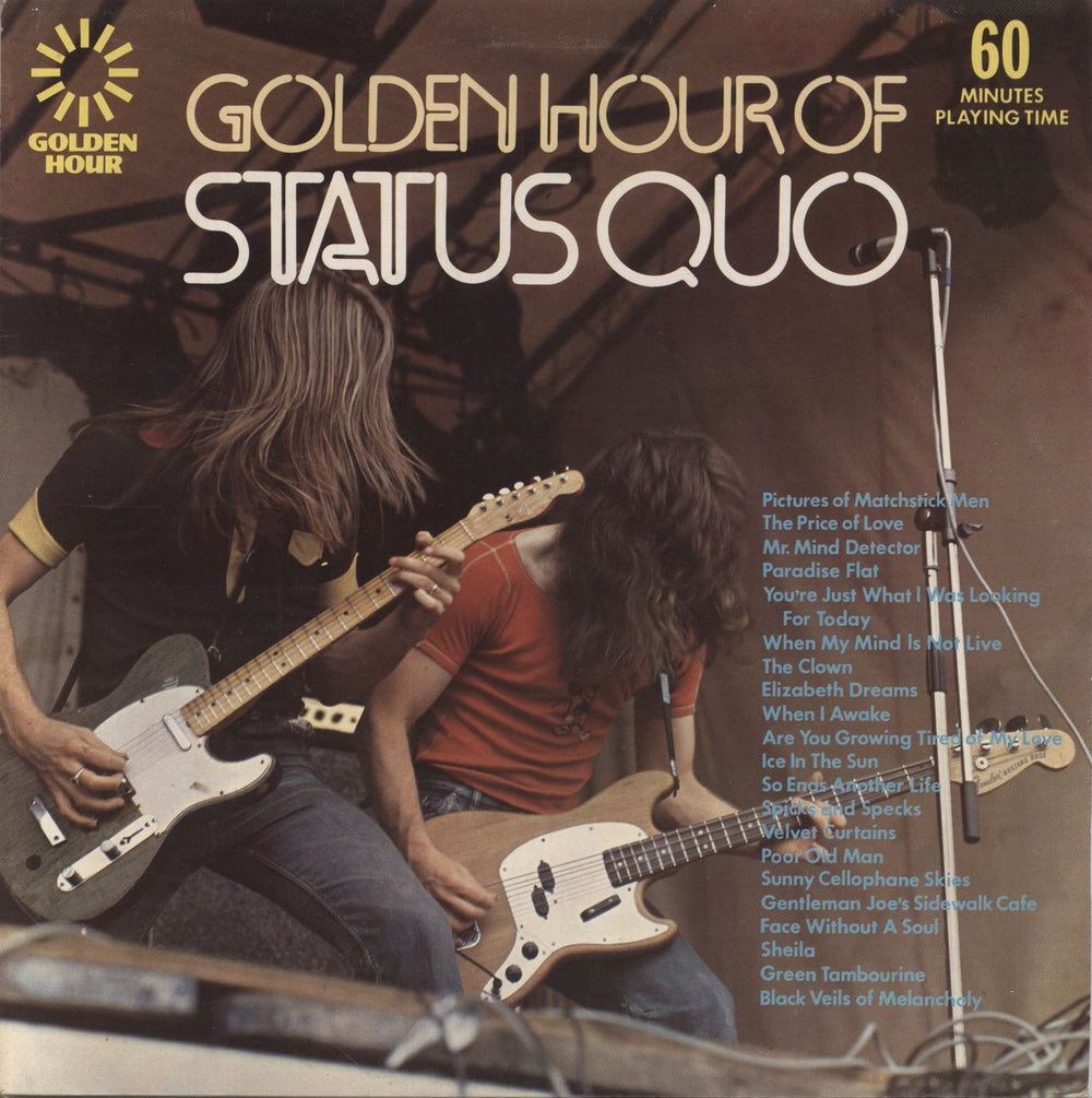 Status Quo Golden Hour Of Status Quo UK vinyl LP album (LP record) GH556