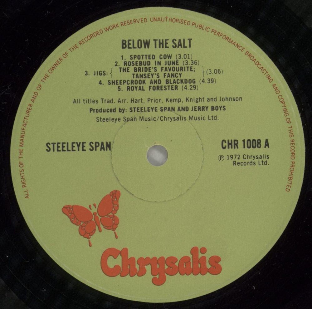 Steeleye Span Below The Salt - 3rd UK vinyl LP album (LP record) SSPLPBE876951