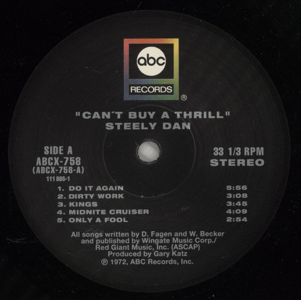 Steely Dan Can't Buy A Thrill - 180 Gram Vinyl German vinyl LP album (LP record) S-DLPCA359205