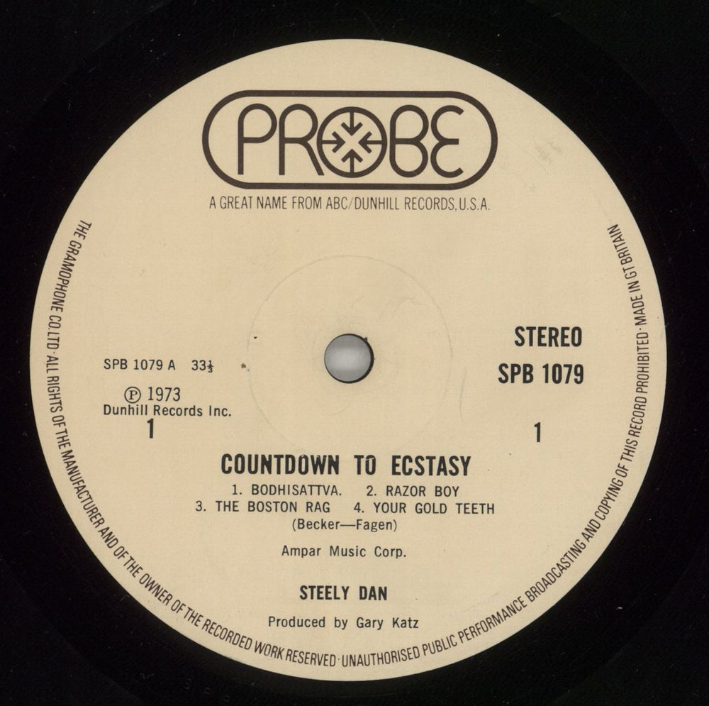 Steely Dan Countdown To Ecstasy UK vinyl LP album (LP record) S-DLPCO136470