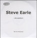 Steve Earle Jerusalem UK Promo CD-R acetate CD-R