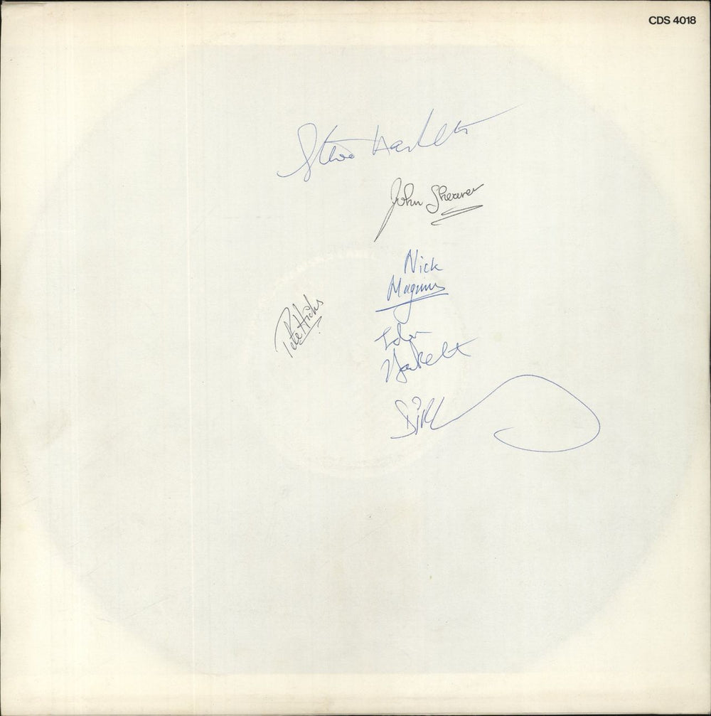 Steve Hackett Defector - Full Band Signatures UK vinyl LP album (LP record) 1980