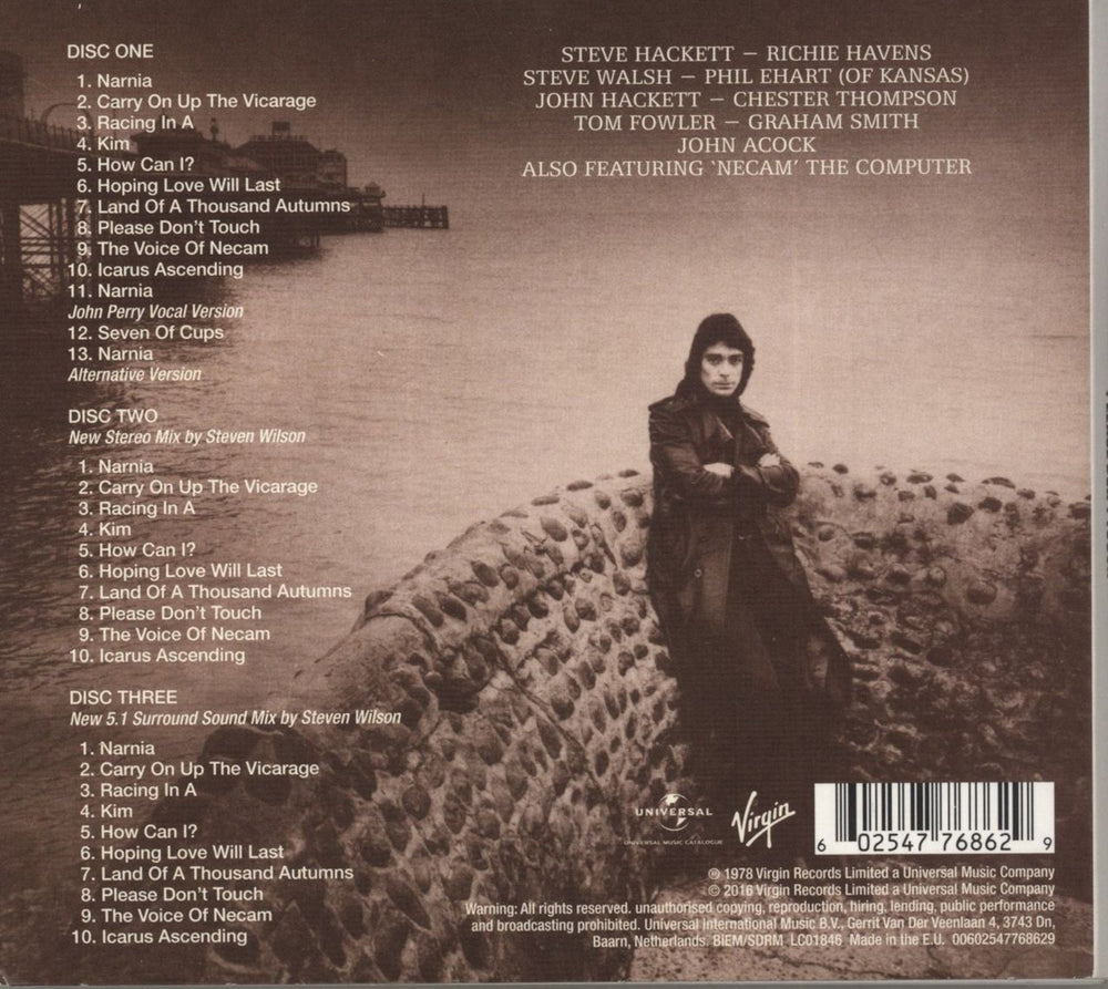 Steve Hackett Please Don't Touch! UK 3-disc CD/DVD Set SVE3DPL855896