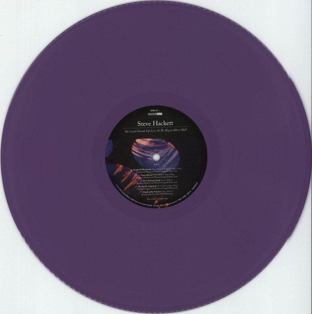 Steve Hackett The Lamb Stands Up Live At The Royal Albert Hall - 4-LP Box Set - Purple Vinyl - Autographed UK 4-LP vinyl album record set SVE4LTH881690