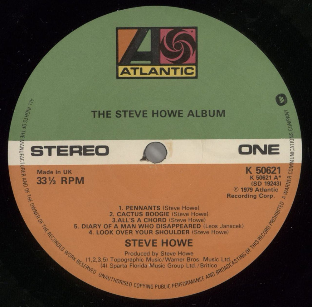 Steve Howe The Steve Howe Album UK vinyl LP album (LP record) SVHLPTH291061