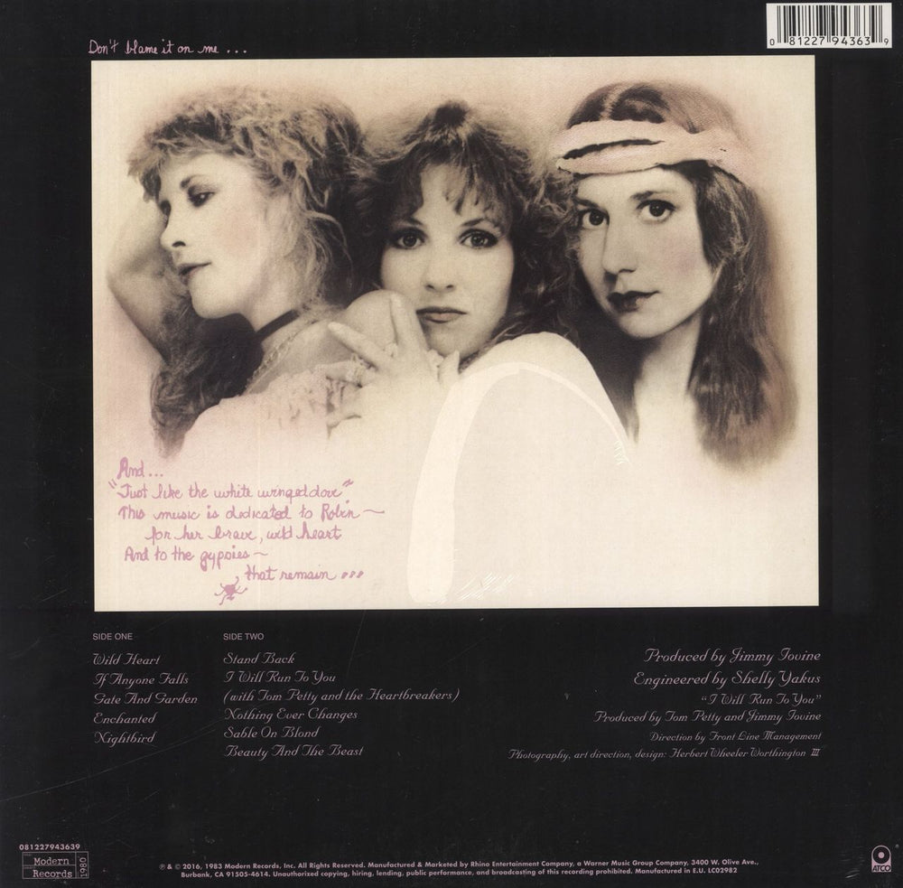 Stevie Nicks The Wild Heart - 180 Gram - Sealed UK vinyl LP album (LP record) 081227943639