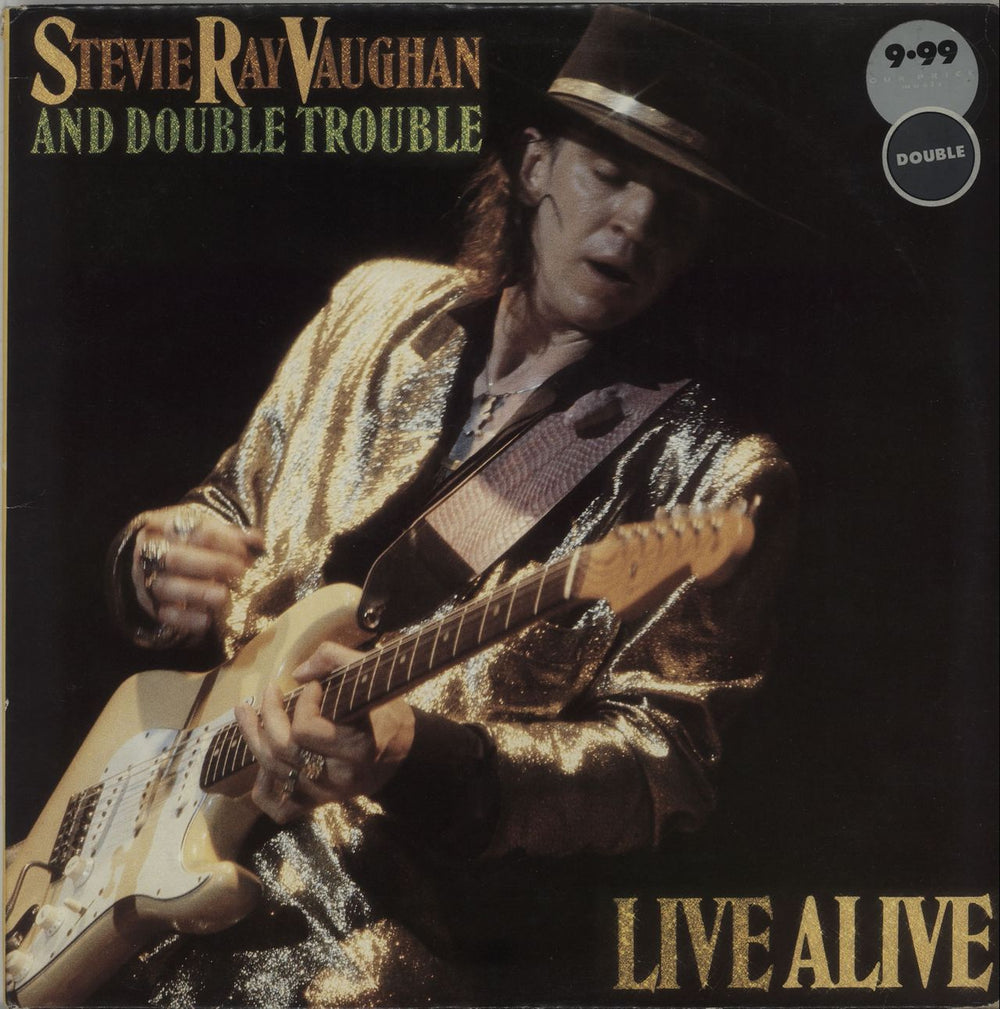 Stevie Ray Vaughan Live Alive UK 2-LP vinyl record set (Double LP Album) 4502381