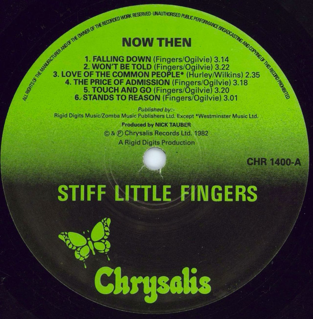 Stiff Little Fingers Now Then... + Poster UK vinyl LP album (LP record) SFILPNO302524