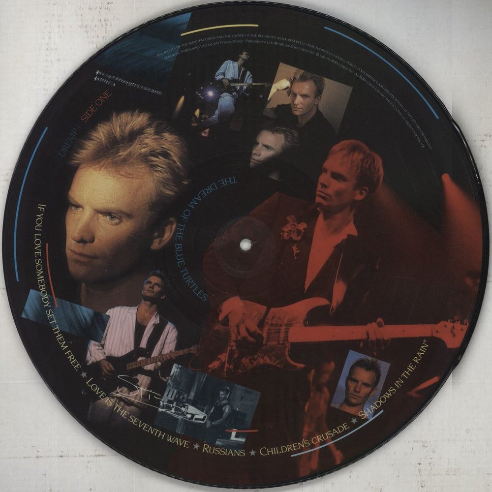 Sting The Dream Of The Blue Turtles - EX UK picture disc LP (vinyl picture disc album) STIPDTH620784