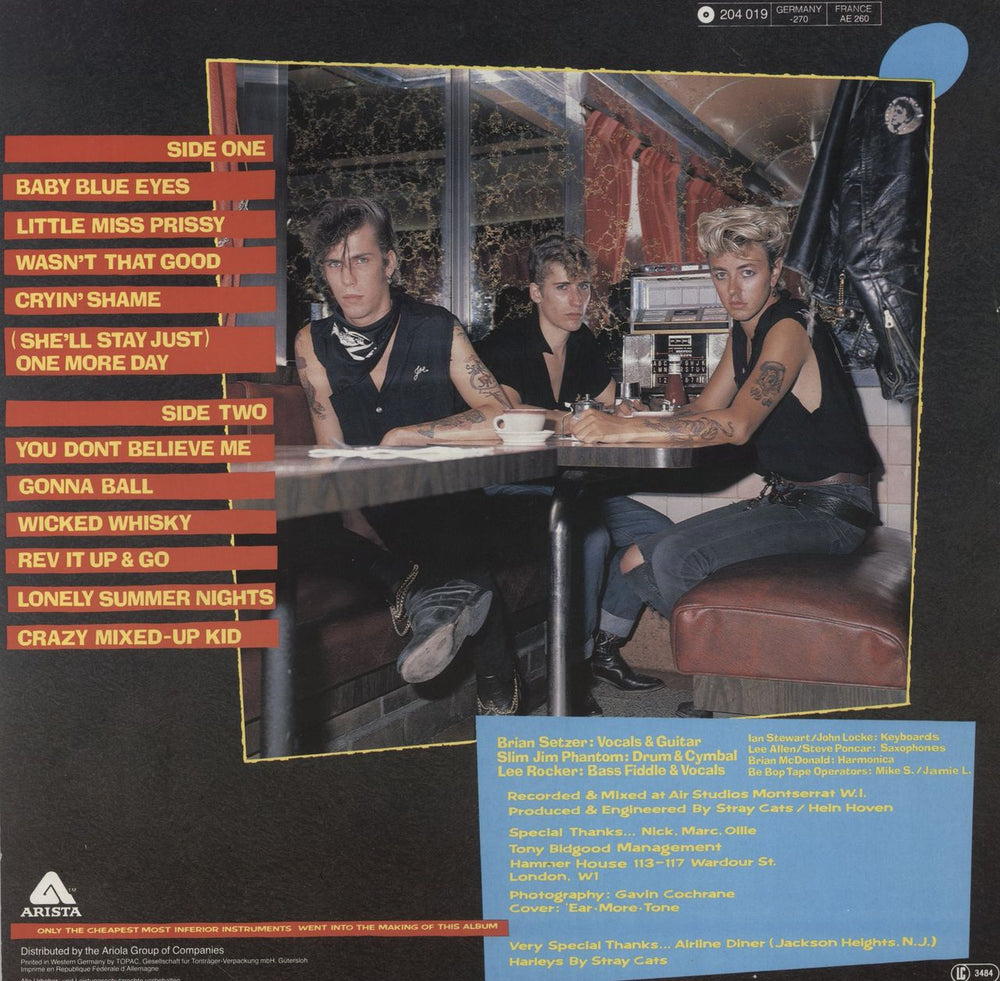Stray Cats Gonna Ball - EX German vinyl LP album (LP record)