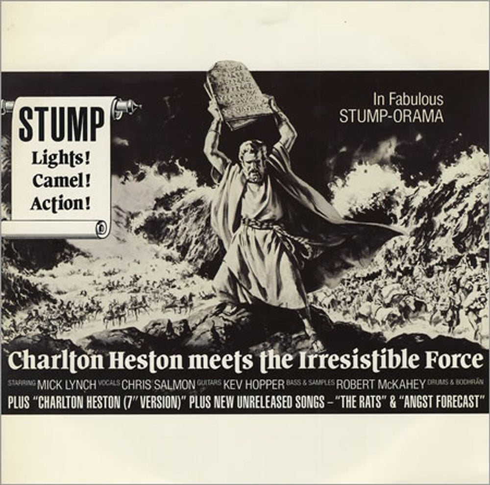 Stump Lights! Camel! Action! Charlton Heston ... UK 12" vinyl single (12 inch record / Maxi-single) ENYX614