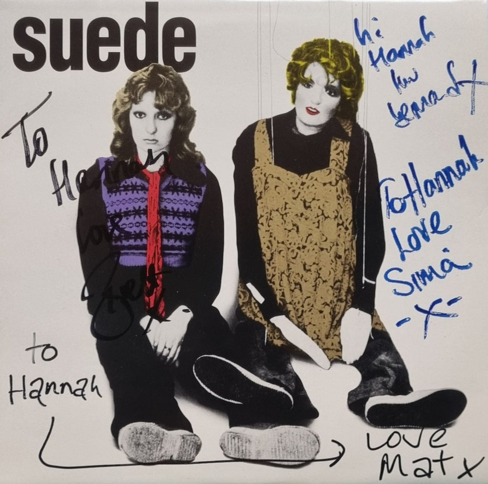 Suede Metal Mickey - Fully Autographed UK 12" vinyl single (12 inch record / Maxi-single) NUD3T