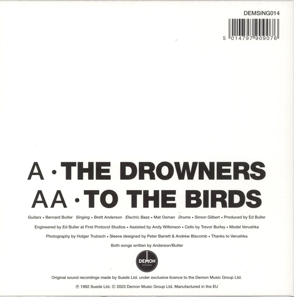 Suede The Drowners / To The Birds - Picture Disc Edition UK 7" vinyl picture disc (7 inch picture disc single) 5014797909076