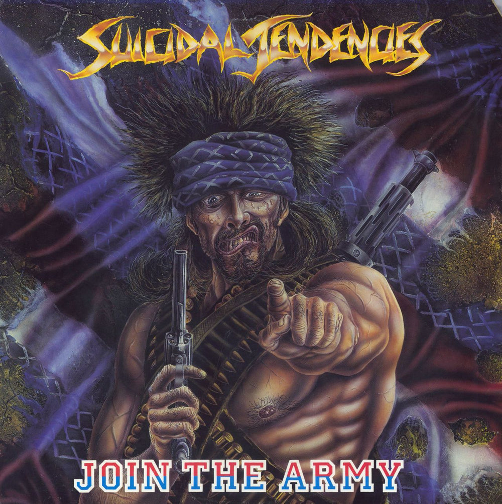 Suicidal Tendencies Join The Army - 1st US vinyl LP album (LP record) CAROL1336