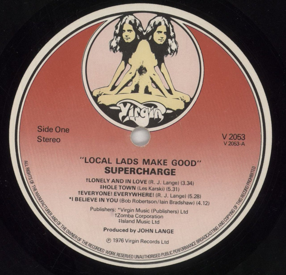 Supercharge Local Lads Make Good UK vinyl LP album (LP record) SZULPLO645312