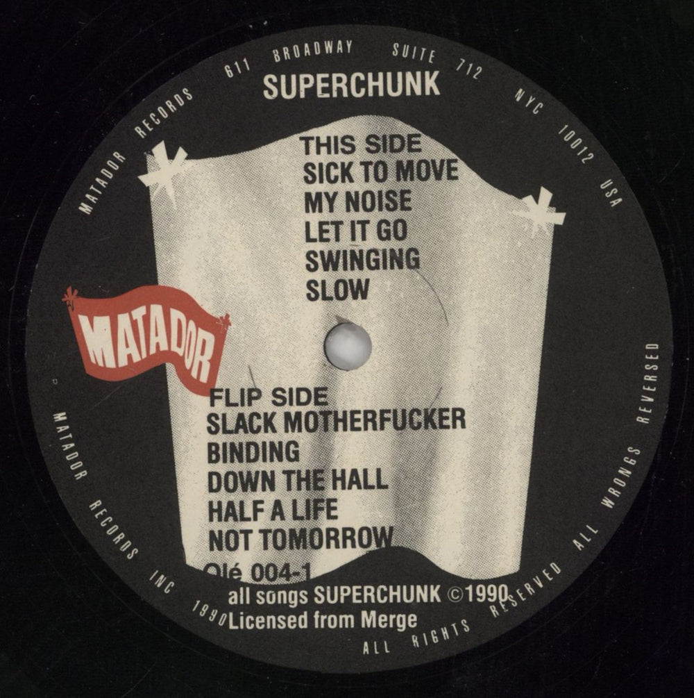 Superchunk Superchunk US vinyl LP album (LP record) SPCLPSU863550