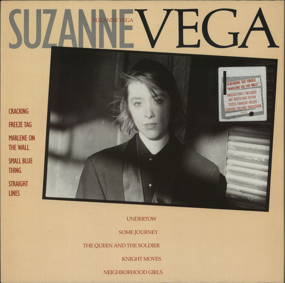 Suzanne Vega Suzanne Vega - multi language stickered p/s German vinyl LP album (LP record) 3950721