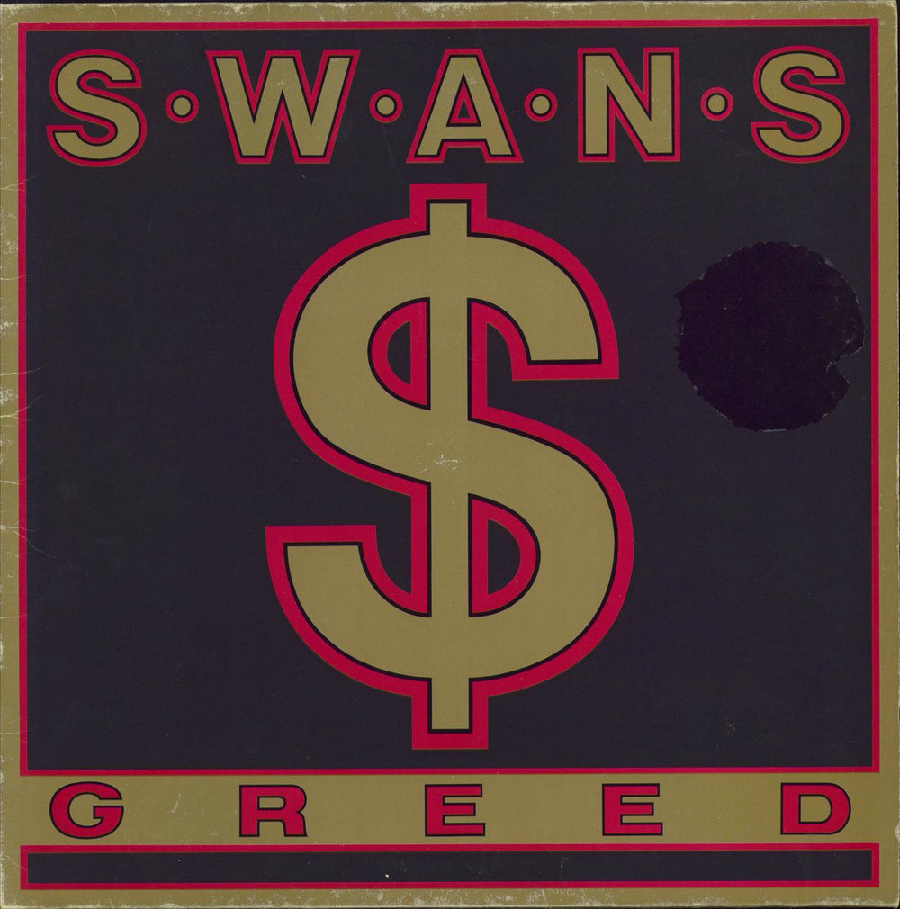 Swans Greed - EX UK vinyl LP album (LP record) KCC2