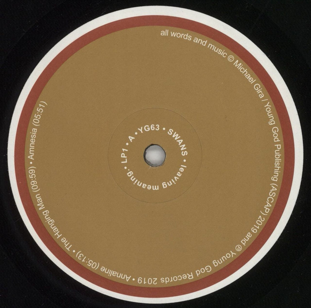 Swans Leaving Meaning US 2-LP vinyl record set (Double LP Album) SWN2LLE849065