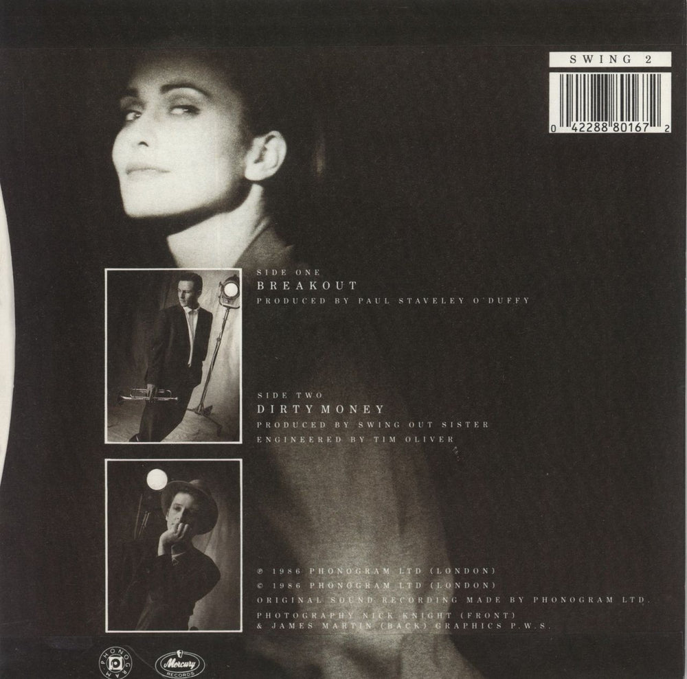 Swing Out Sister Breakout UK 7" vinyl single (7 inch record / 45) 042288801672