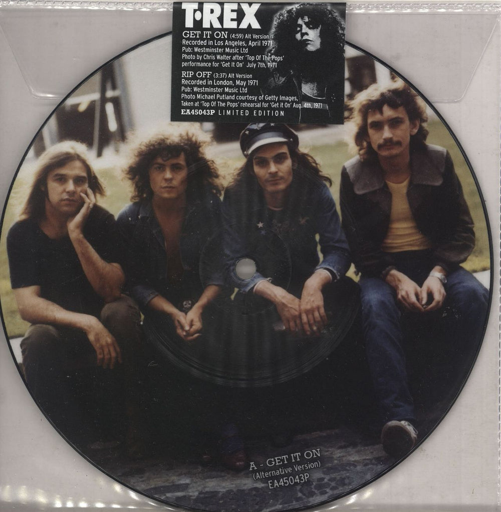 T-Rex / Tyrannosaurus Rex Get It On - Sealed UK 7" vinyl picture disc (7 inch picture disc single) EA45043P